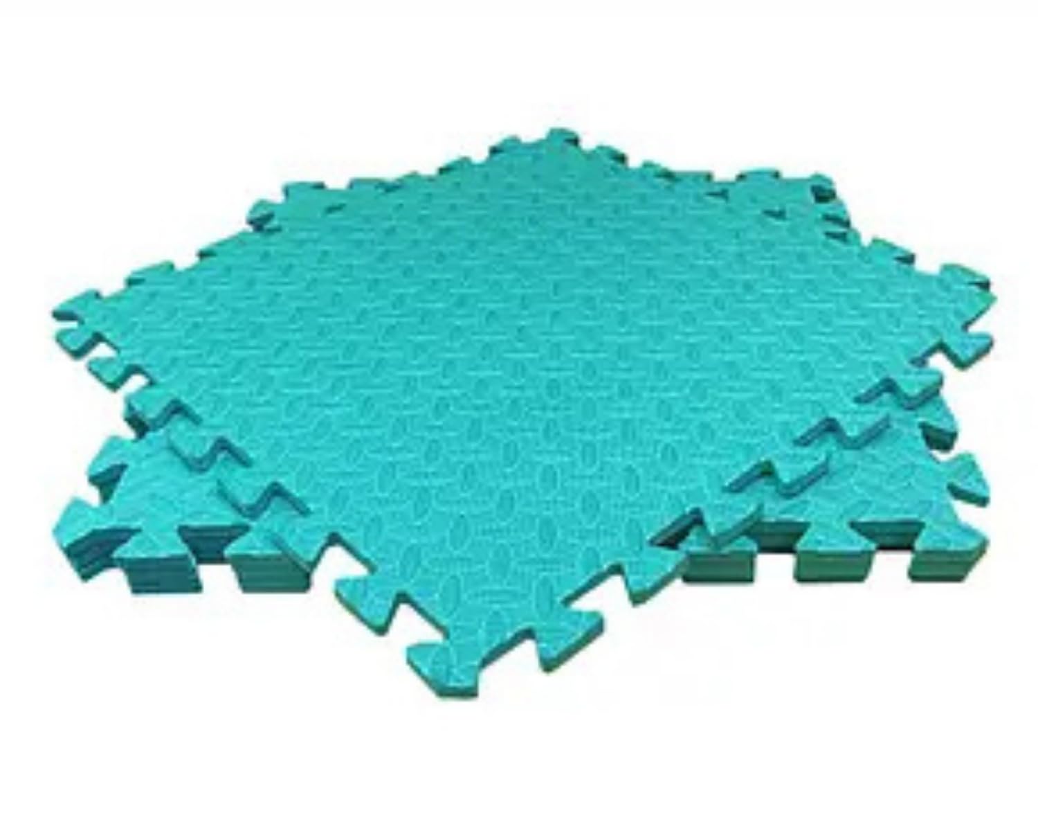 MaTvize Eva Gym Flooring Exercise Mats – (60x60cm) 1cm Thick, 4 Pcs Large Heavy Duty Interlocking, Non-Slip, Yoga Foam Floor Tiles Office, Home & Kids Play (Turquoise, 4 Tiles (16 Square Feet))