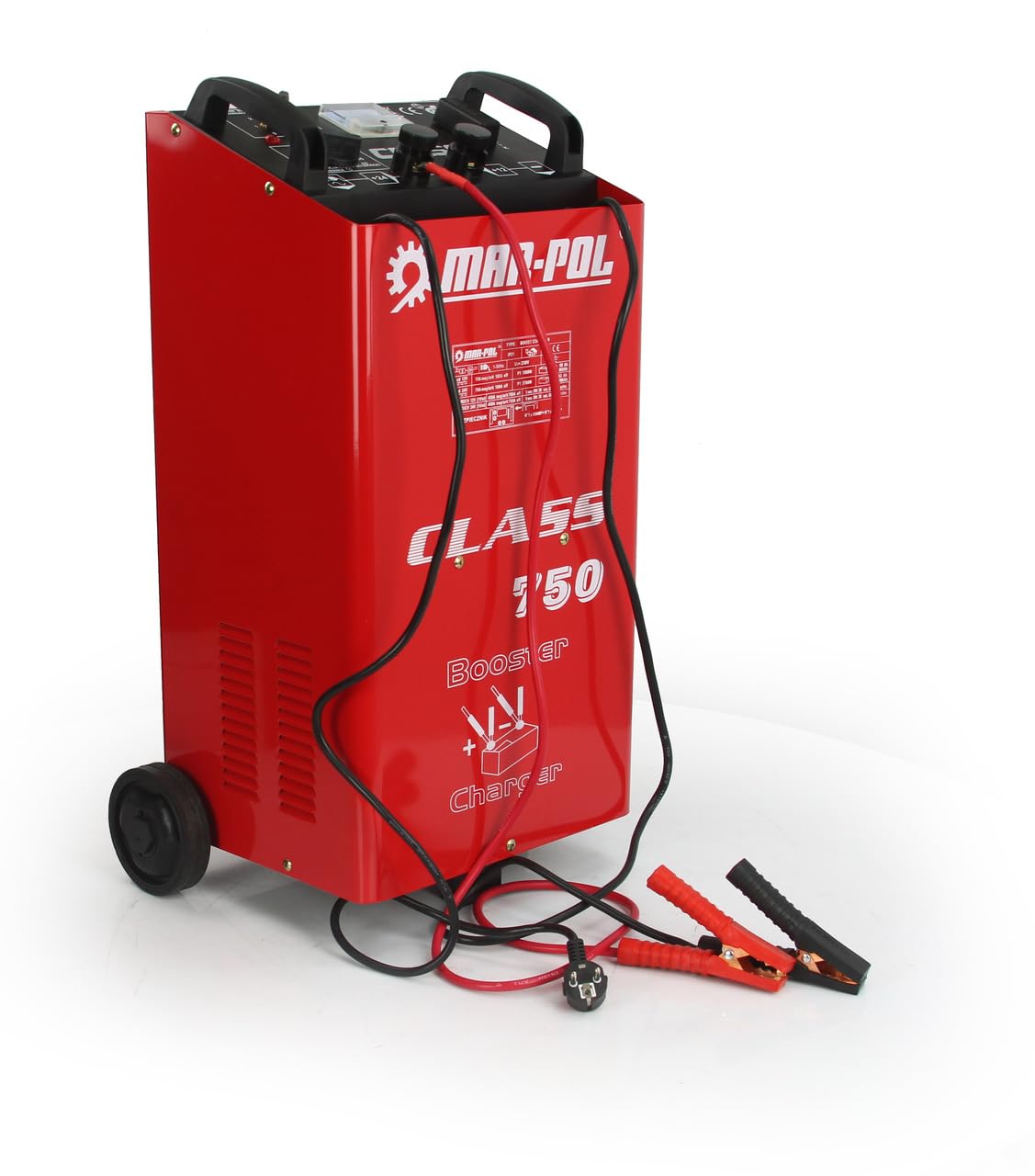 Cargador de coche con función de arranque, 60-900 Ah, 12-24 V, corriente de arranque 400 A/12 V, 700 A/24 V, con ruedas
