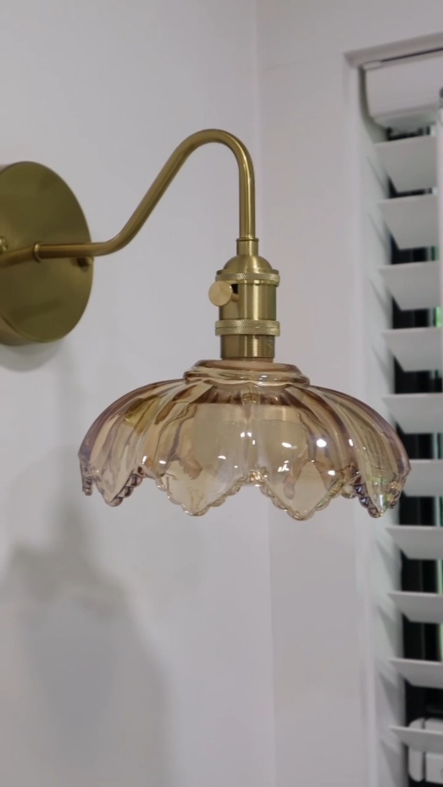 Image of Vintage Glass Sconces, Battery Operated Wall Light with Remote, Rechargeable Wall Sconces RGB, No Socket Required, Easy to Install, Vintage Wall Sconce for Bedroom, Hallway, Aisle