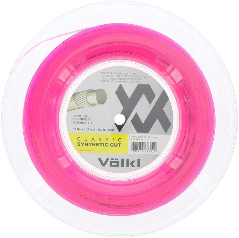 Volkl Classic Synthetic Gut | Tennis Racquet String | All Around | Nylon-Based Center Core
