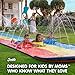 JAMBO 25Ft Premium XXL Slip Splash and Slide with 3 Bodyboards, Heavy Duty Water Slide- Advanced 3-Way Sprinkler System, Splash Mat Splash Pad Backyard Waterslide Outdoor Water Toys n Slides for Kids