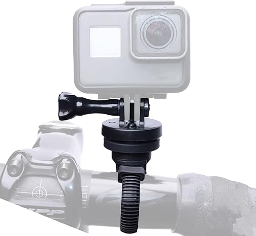 Miniatura 2 de NELboNs Liberación rápida Go Pro cámaras de acción adaptador montaje para bicicleta fuera manillar delantero héroe DJI Insta 360 cámaras Thumbscrew