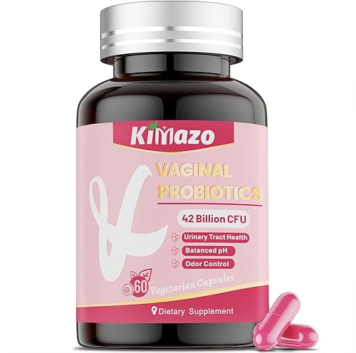 KIMAZO Probióticos vaginales para mujeres, 42 mil millones de UFC promueven el equilibrio del pH, olor vaginal saludable y salud del tracto urinario