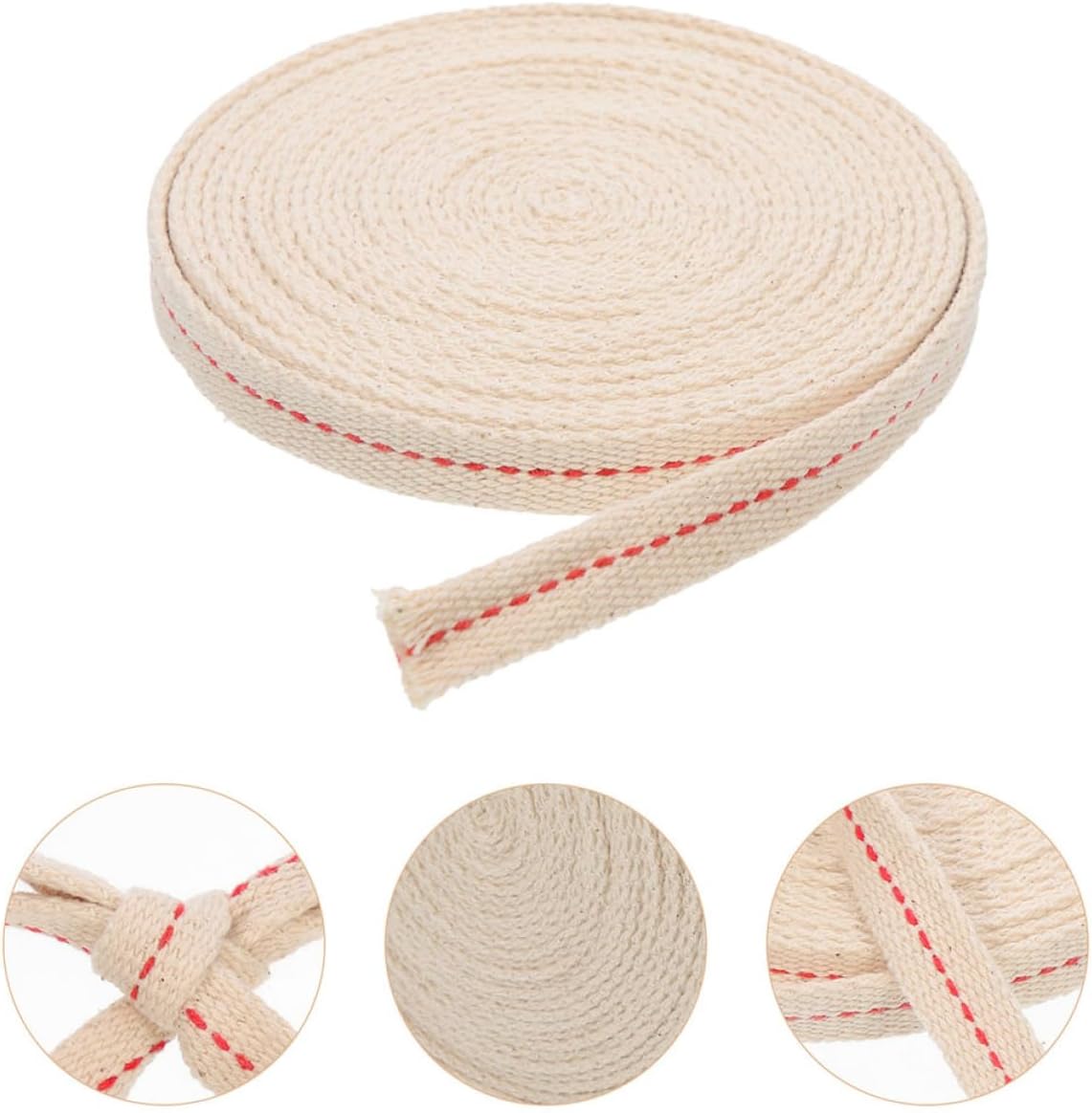1roll Replaceable Cotton Wick for Oil Lamps Cotton Lamp Wick and Easy to Use Suitable for Indoor and Outdoor Lanterns Efficient Burning for Daily Use