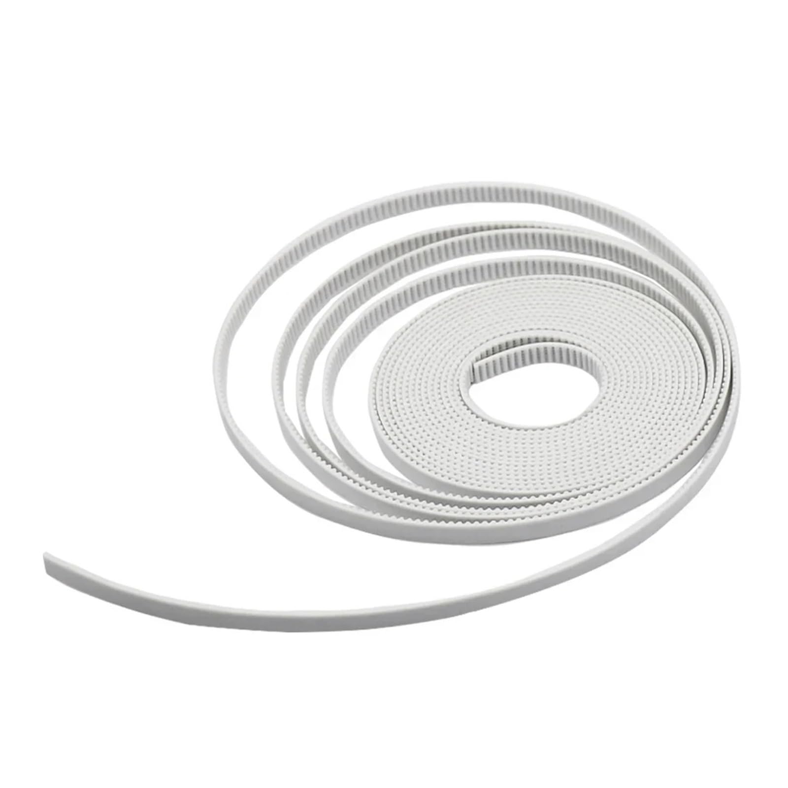 2GT Offener Zahnriemen, Breite 6 mm, staubdicht, Gummi und PU-Stahldraht, Synchronzahnriemen, Zahnriemen, Gt2, 3D-Druckerteile(Black PU Steel Wire,(GT2-6mm)-5Meters)