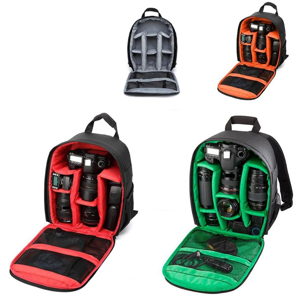 Mochila multifuncional para cámara, impermeable, para senderismo, viajes, color naranja