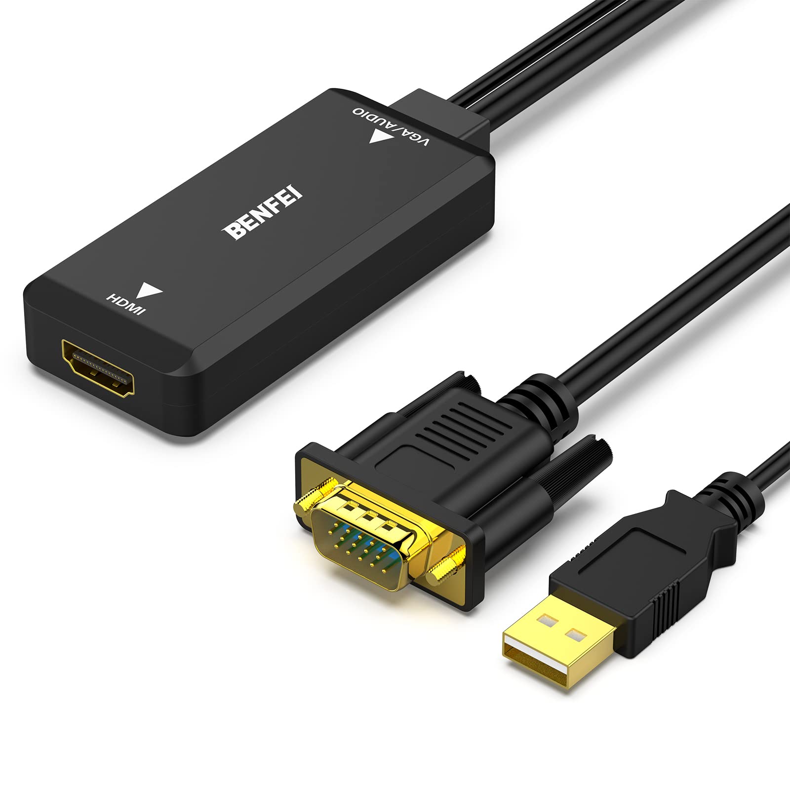 VGA to HDMI, Benfei VGA to HDMI Adapter 