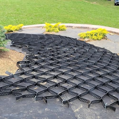 Grille de gravier robuste et perméable pour le renforcement des sols