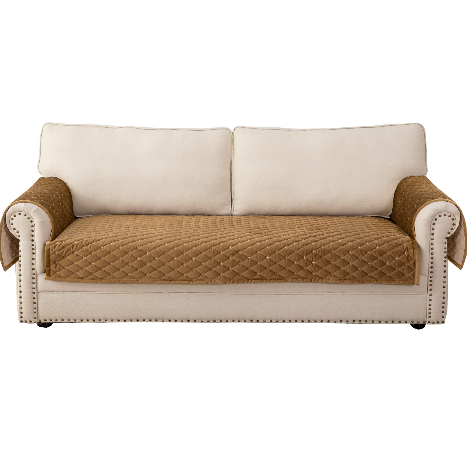 Eismodra 43 x 94 Inches Seat Cover and 28 x 28 Inches Armrest Cover