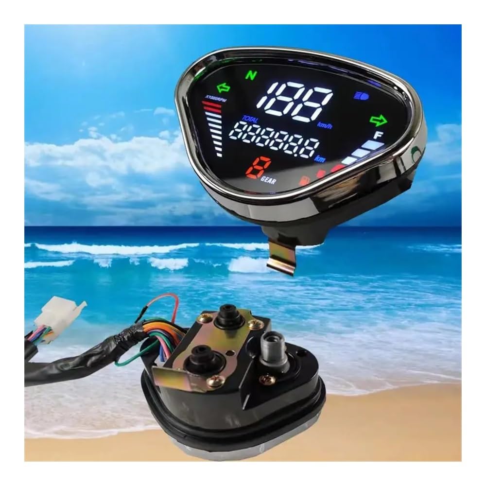 Contachilometri Misuratore Per DAX 70 CT50 CT70 PER Jialing70 Moto METER DIGITALE Contachilometri LED Strumento Di Montaggio Regolabile Tempo Di Guida