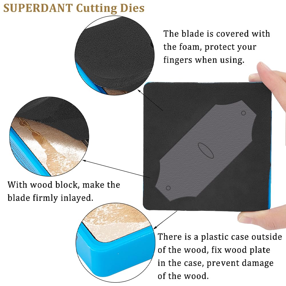 SUPERDANT Leder Stanzformen Schlüsselanhänger Schlüsselhülle Bastelschneider Schlüsselhülle Ringhalter Holz Stanzformen Leder Bastel Für DIY Kunst Schlüsselanhänger