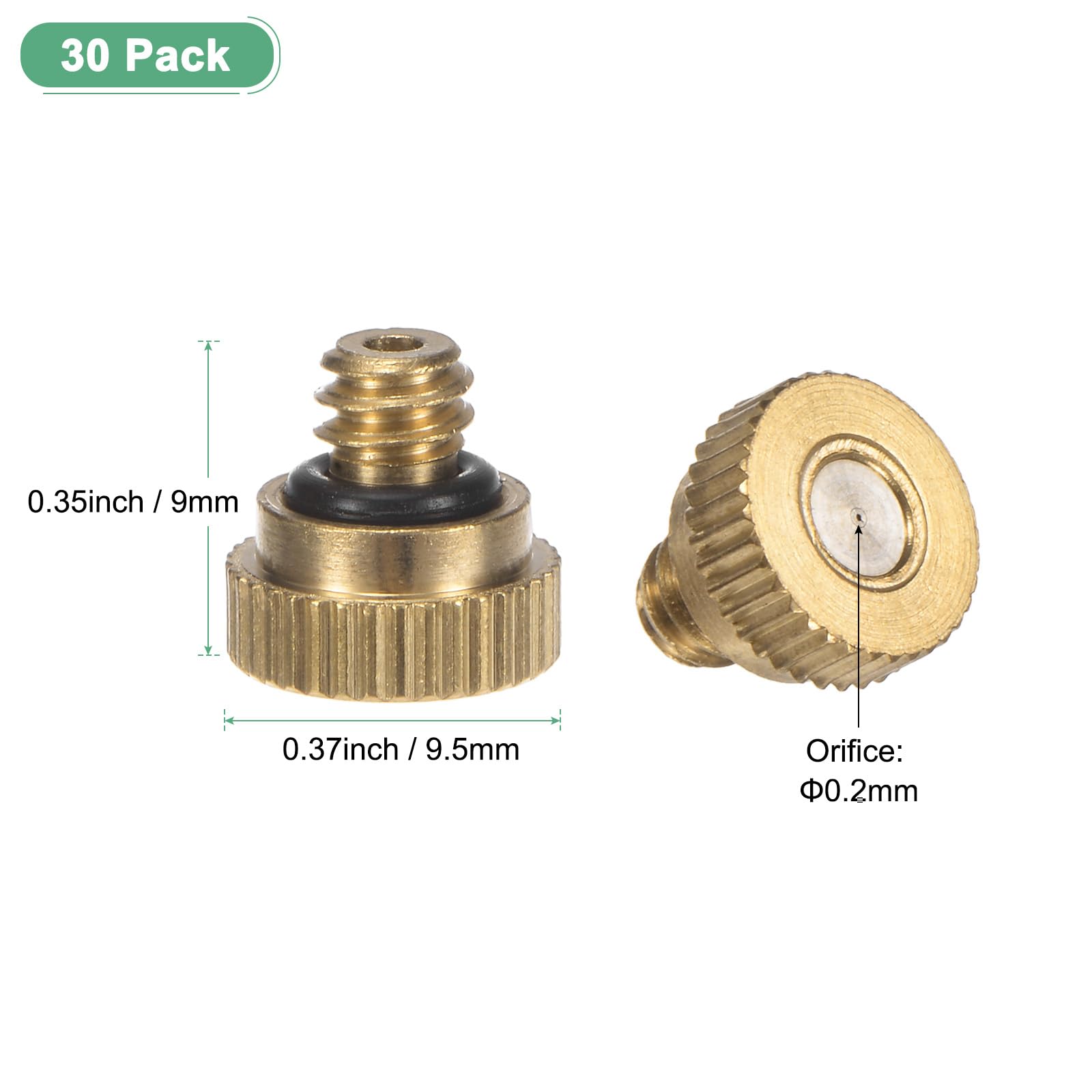M METERXITY 30-Pack Brass Misting Nozzle - Image 3