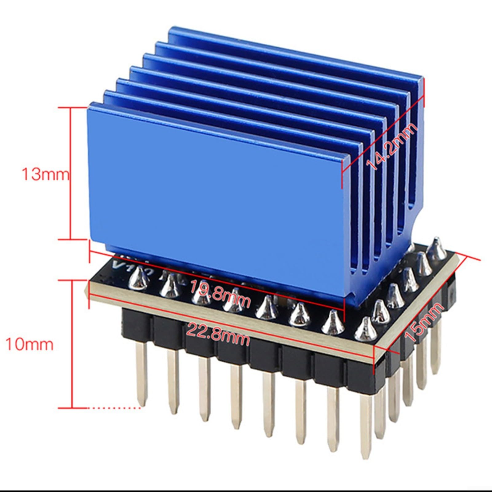 TMC5160 Pilote de moteur pas à pas pour imprimante 3D silencieux avec dissipateur thermique