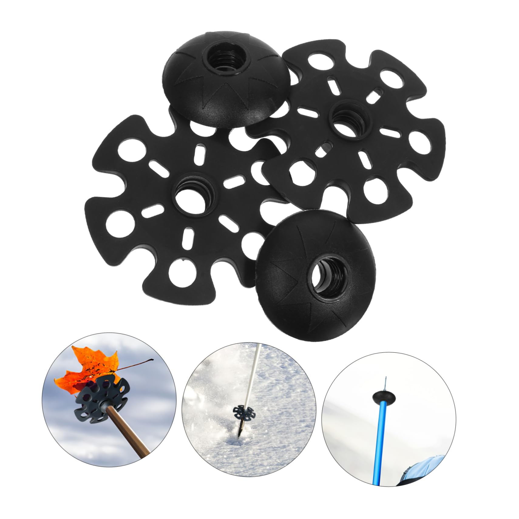 ibasenice 4pièces Embout De De Randonnée Caoutchouc Disque De Neige Protection Embout Accessoires De Randonnée pour Trekking Et Camping