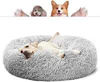 CAMINHA DONUT NUVEM PET PELUCIA G REDONDA CAMA PELUCIADA NINHO CASINHA CASA COLCHONETE Cachorros E Gatos NUVEM FUNDO ANTIDERRAPANTE IMPERMEAVEL QUALIDADE PREMIUM 60CM (CINZA)