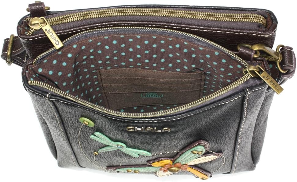 CHALA Merry Messenger RFID Protected Women Faux Leather Shoulder Purse with Adjustable Crossbody Strap | RFID Protected, Faux Leather - Image 4