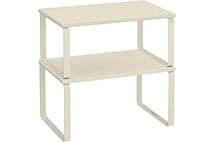 Songmics Stackable Expandable Kitchen Counter Shelf Organizer with Spice Rack