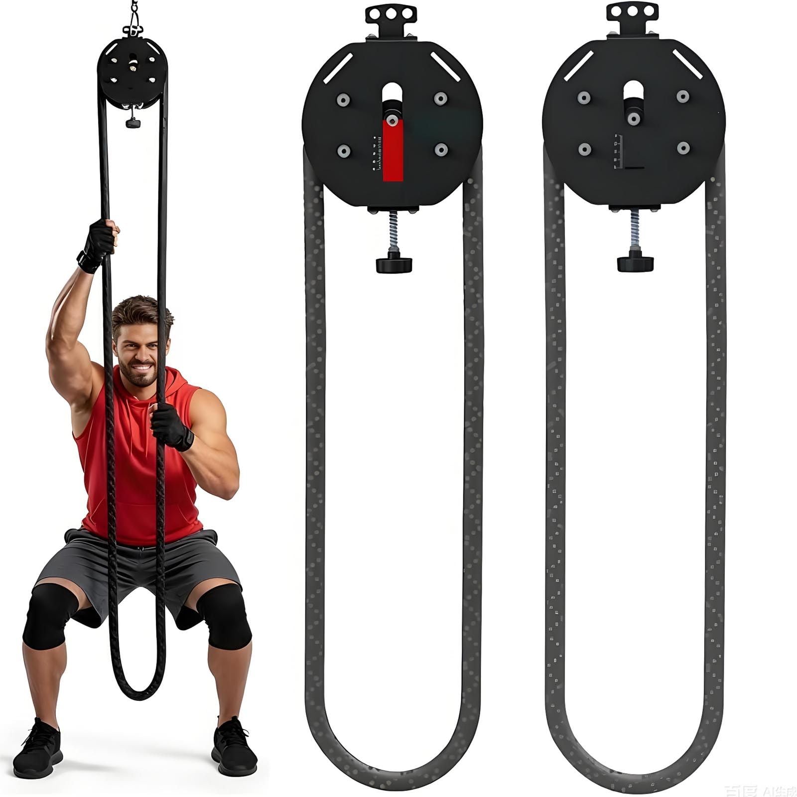 Entrenador De Cuerda Sin Fin Actualizado 2026 | Sistem De Poleas De Cable PortáTil | MáQuina De Entrenamiento De Resistencia | MáQuina De Cable Colgante para Gimnasio En Casa