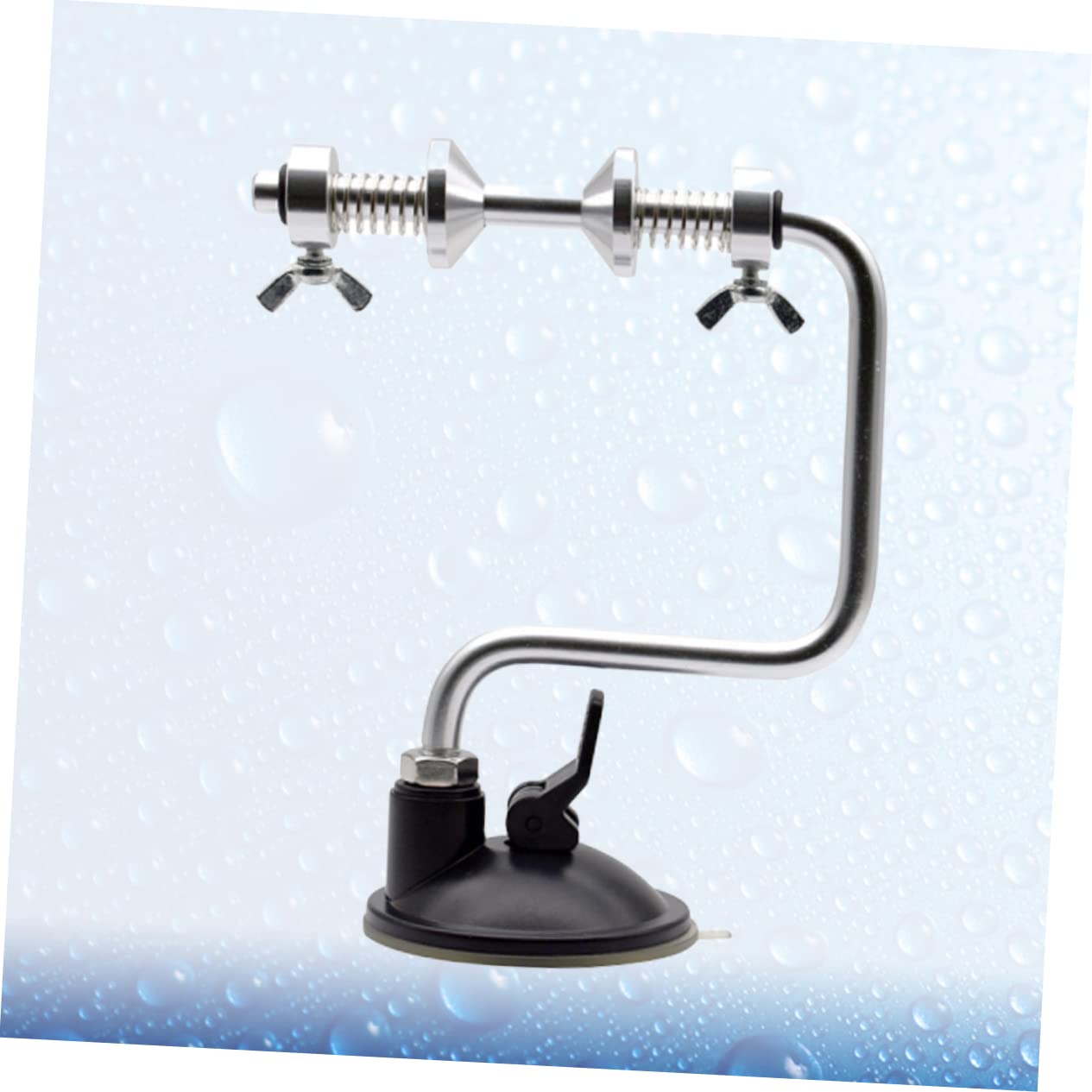 VICASKY Fishing Line Spooling System with Clamping Force Compact Design Multi Rotate Spool Holder Strong Vacuum Suction Cup for Easy Operation Silver