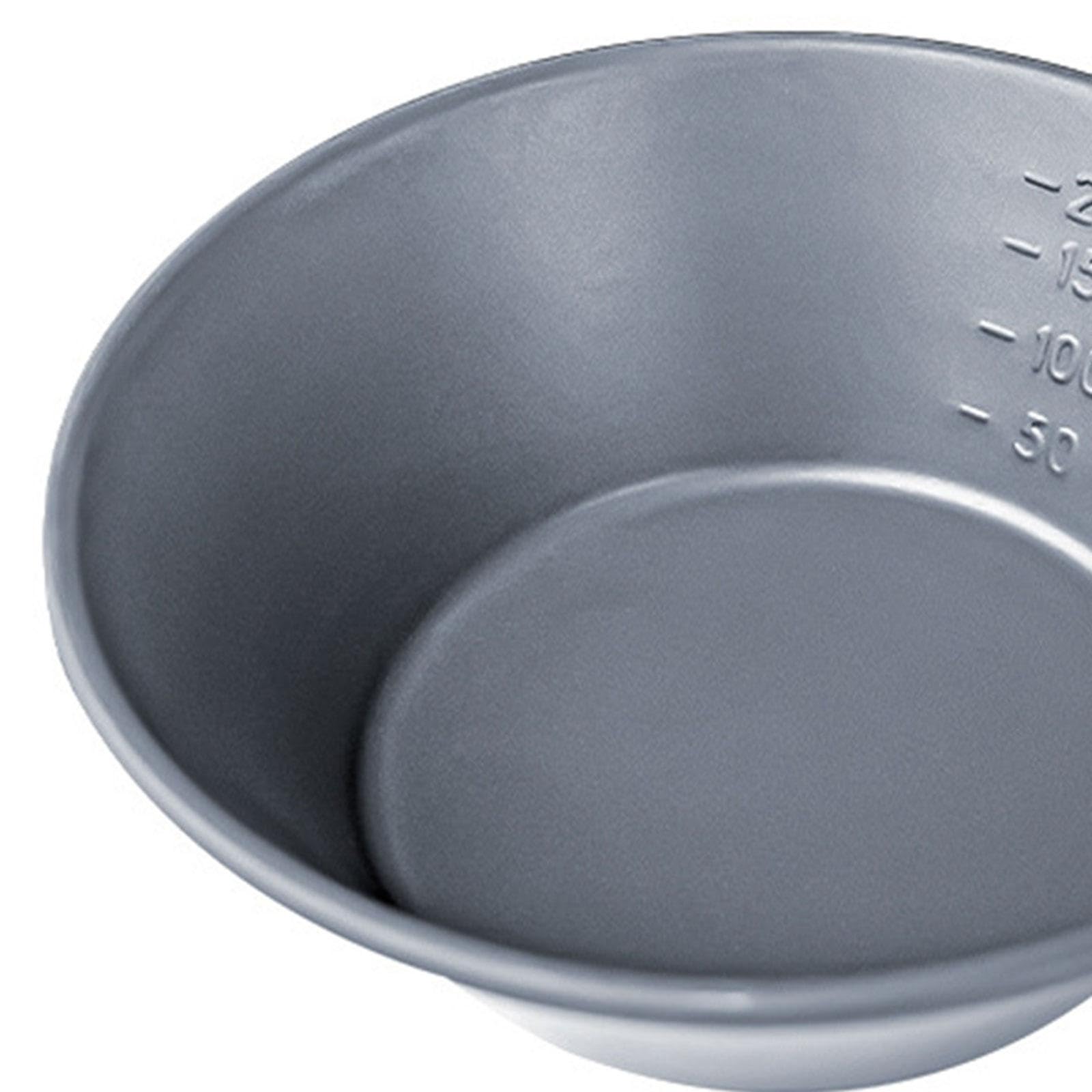 RNXRZANK Travel-Friendly Stainless Steel Bowl for Outdoor Cooking and Picnics, Gray