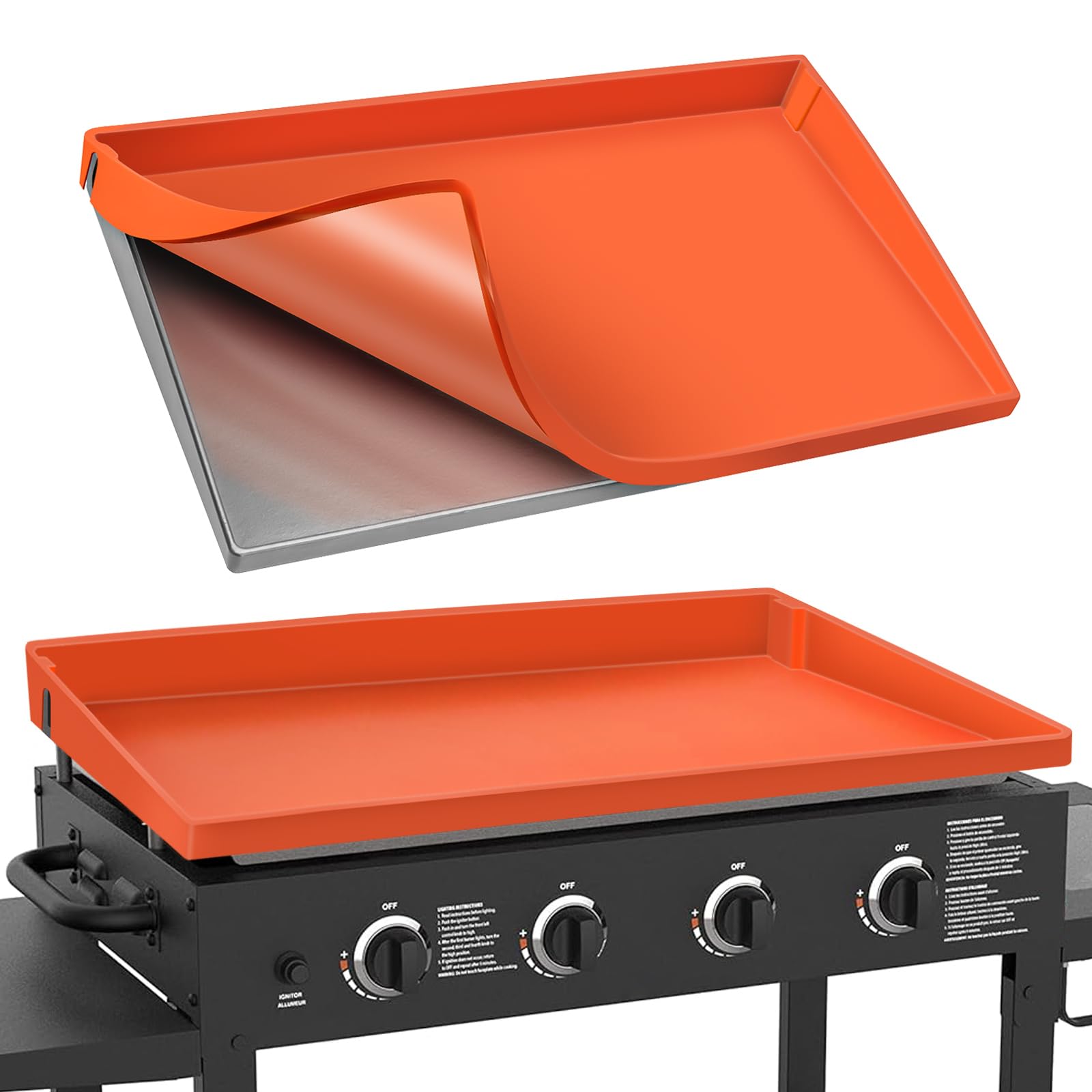 36" Silicone Griddle Mat Compatible with Blackstone 36 Inch Griddle, Heavy Duty Food Grade Silicone Griddle Cover, Protect Your Griddle from Dirt & Rust All Year Round