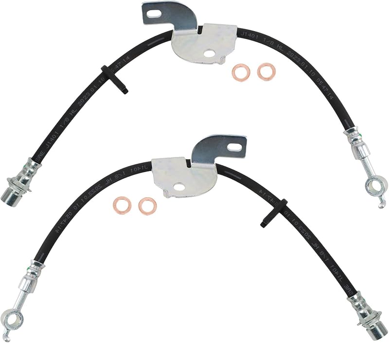 Kit de Mangueiras de Freio Dianteiras TRQ para Ford F-150 2012–2014 – 2 unidades