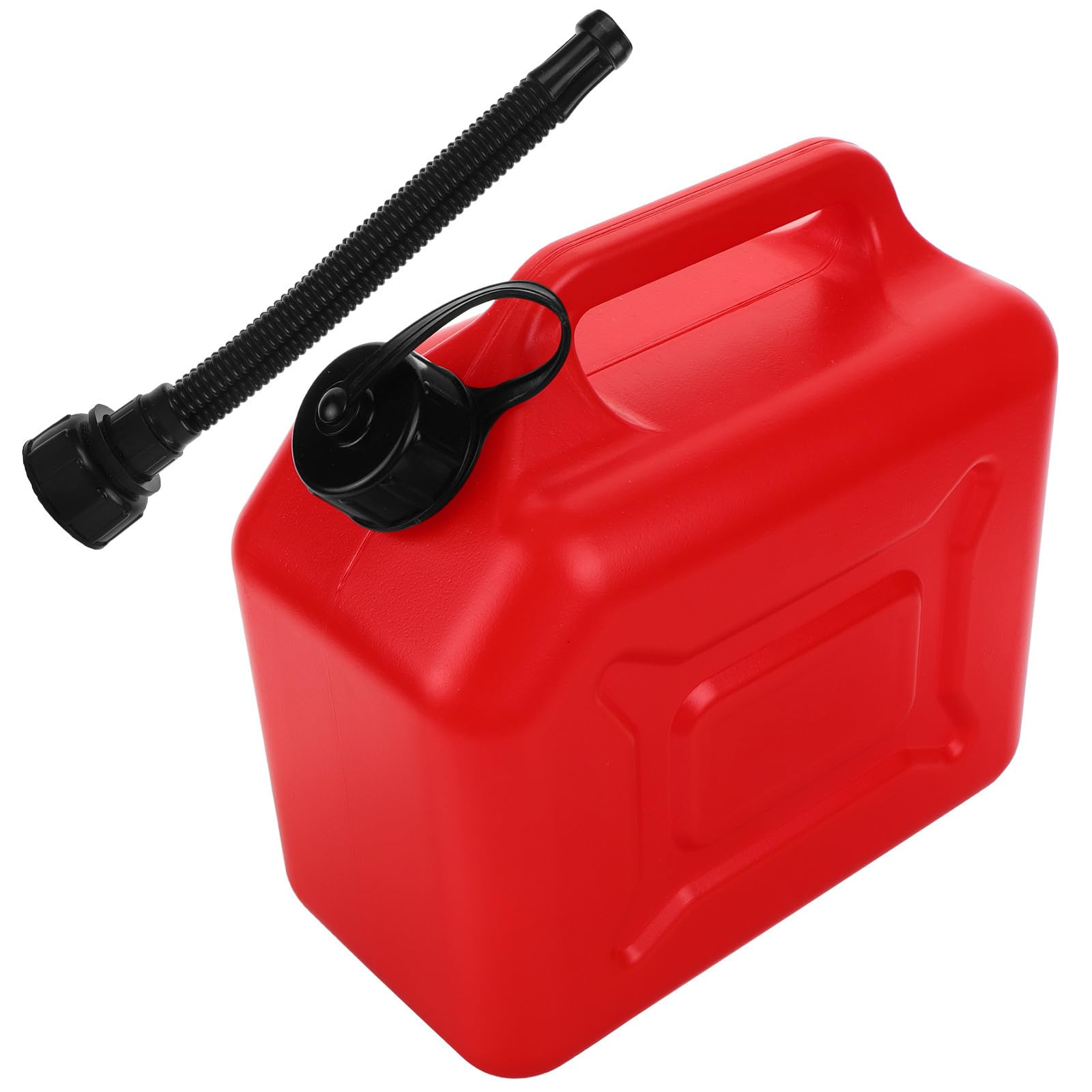 Bidon essence 5L anti fuite en caoutchouc avec tube bec pour petit ravitaillement propre