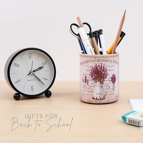 Miniatura 4 de Soporte para bolígrafo para escritorio, soporte de cuero sintético para cosméticos, suministros de oficina, regalos para regreso a la universidad,