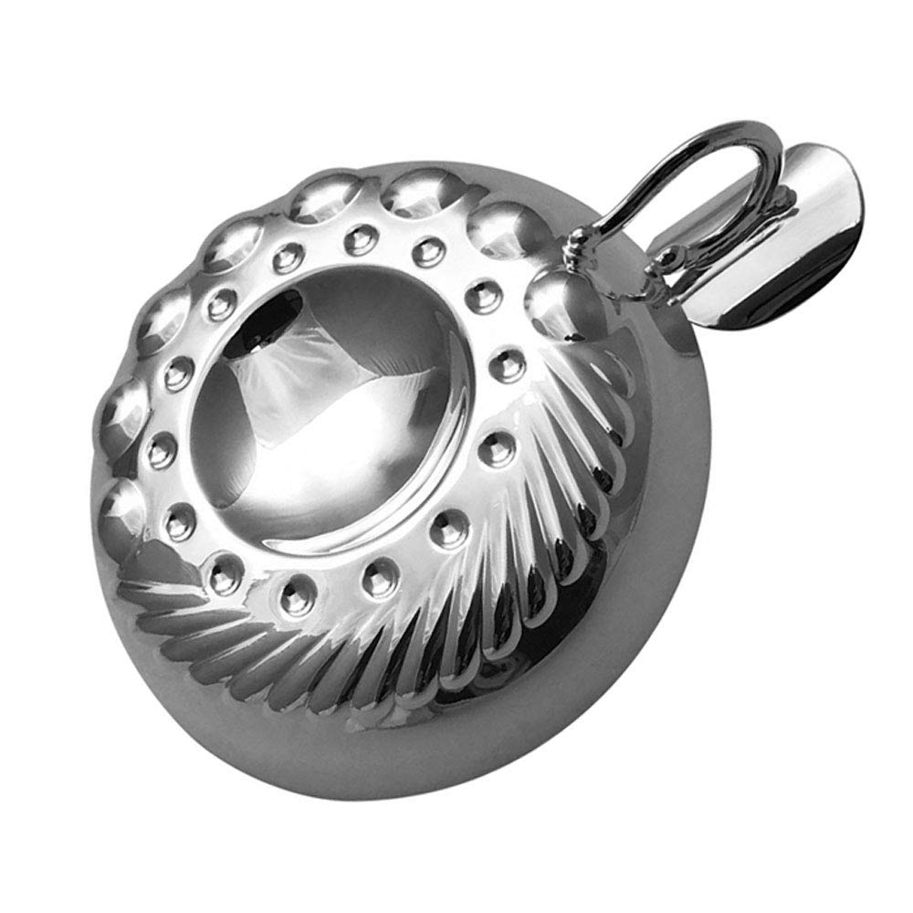 Professional Bordeaux Tastevin Sommelier - Silver - Complete set with chain and protective case
