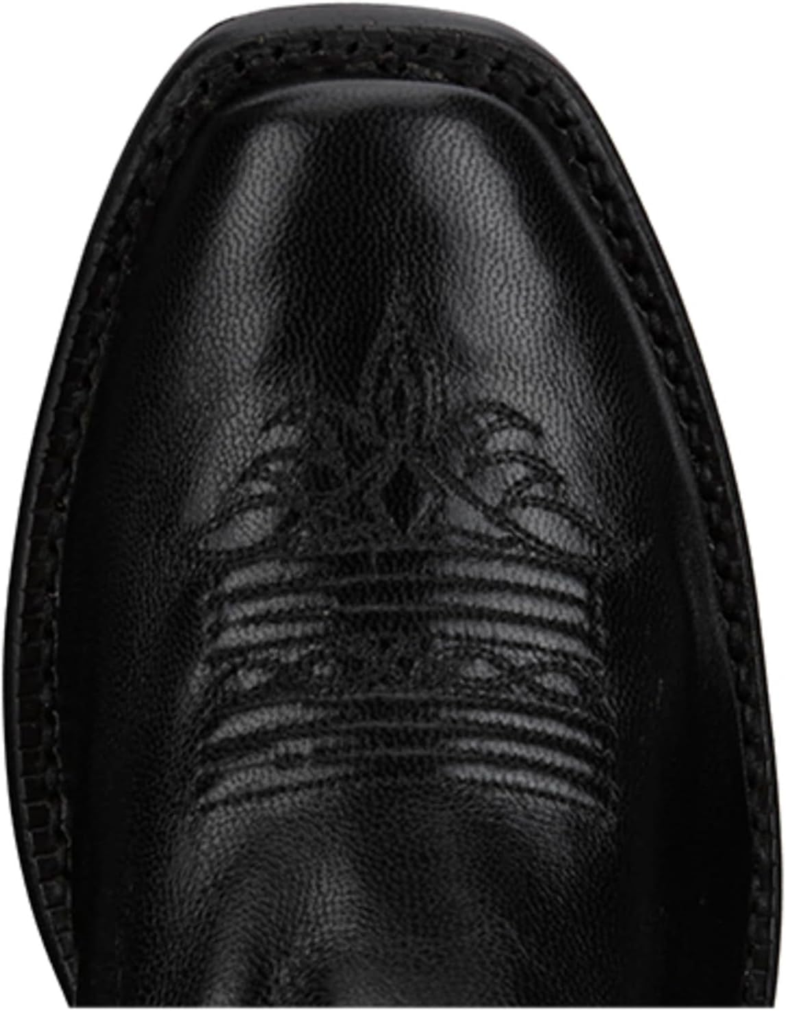 Tony Lama Women's Sagrada 11" Square Toe Western Boot, Raven - 6 B