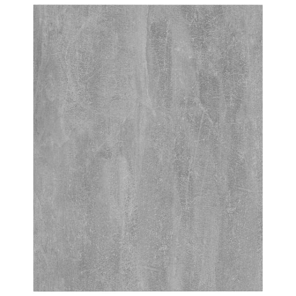 Regał na książki 4 szt. szary betonowy materiał drewnopochodny 40 x 50 x 1,5 cm do systemu regałowego, regał ścienny, regał stojący, możliwość rozszerzenia jako miejsce do przechowywania do