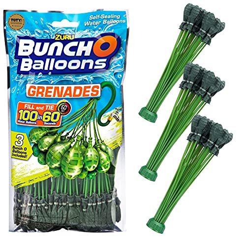 SHS-Yard - Ballons à eau - 105 pièces / 100 en 60 secondes / Auto-fermeture / Ballons à eau / 3 paquets de 35 bombes à eau / Water Balloons Seal / Self Seal / Grenades Cover