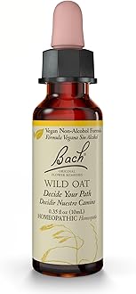 Bach Original Flower Remedies, Wild Oat (Non-Alcohol Formula) - Decide Your Path - Natural Homeopathic Flower Essence for Emotional Balance - Vegan, Gluten Free, Sugar Free - 10mL Dropper