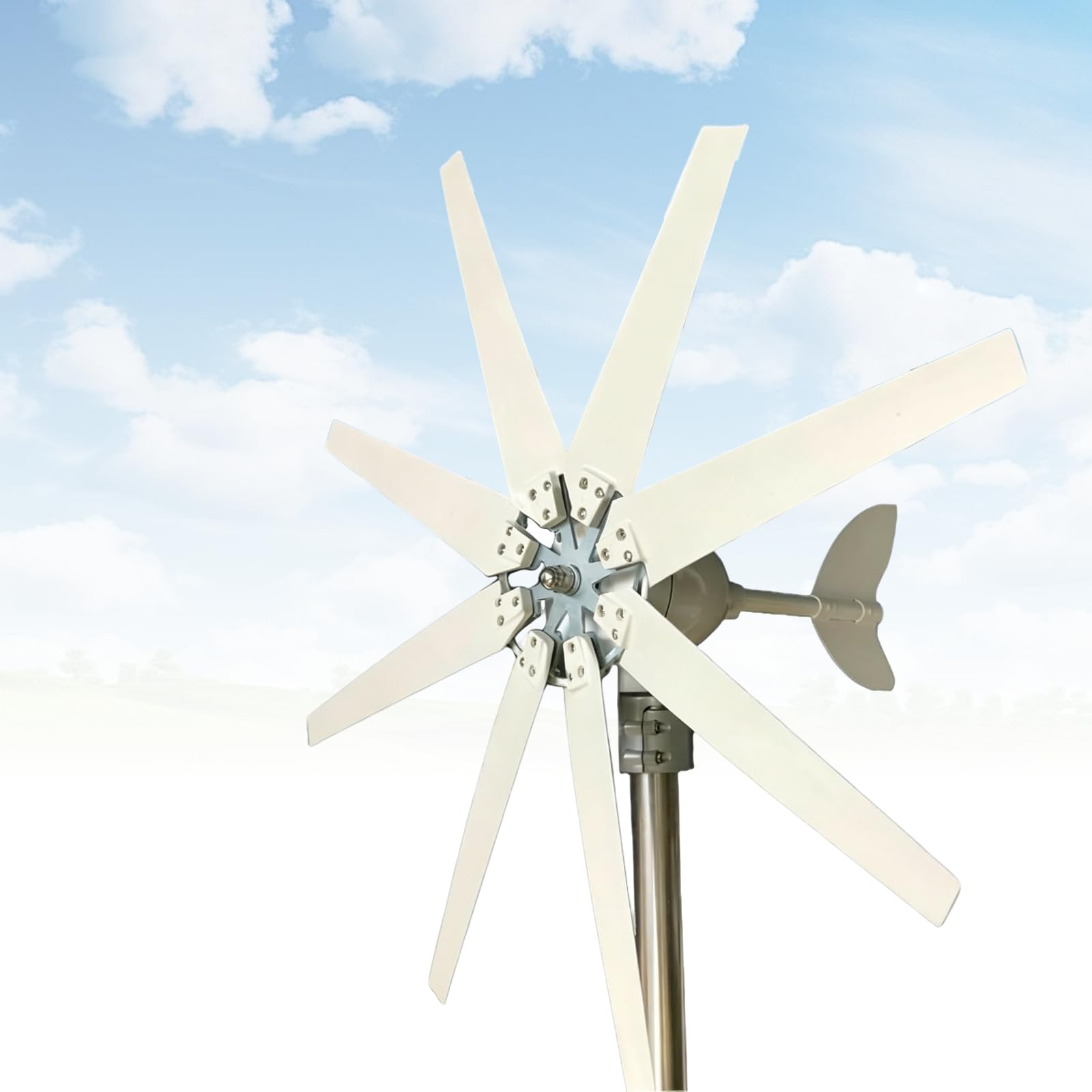 KUSOLE 14000W wind turbine kit, 8-blade 12V/24V/48V power system with MPPT controller, suitable for homes, farms and RVs 12V
