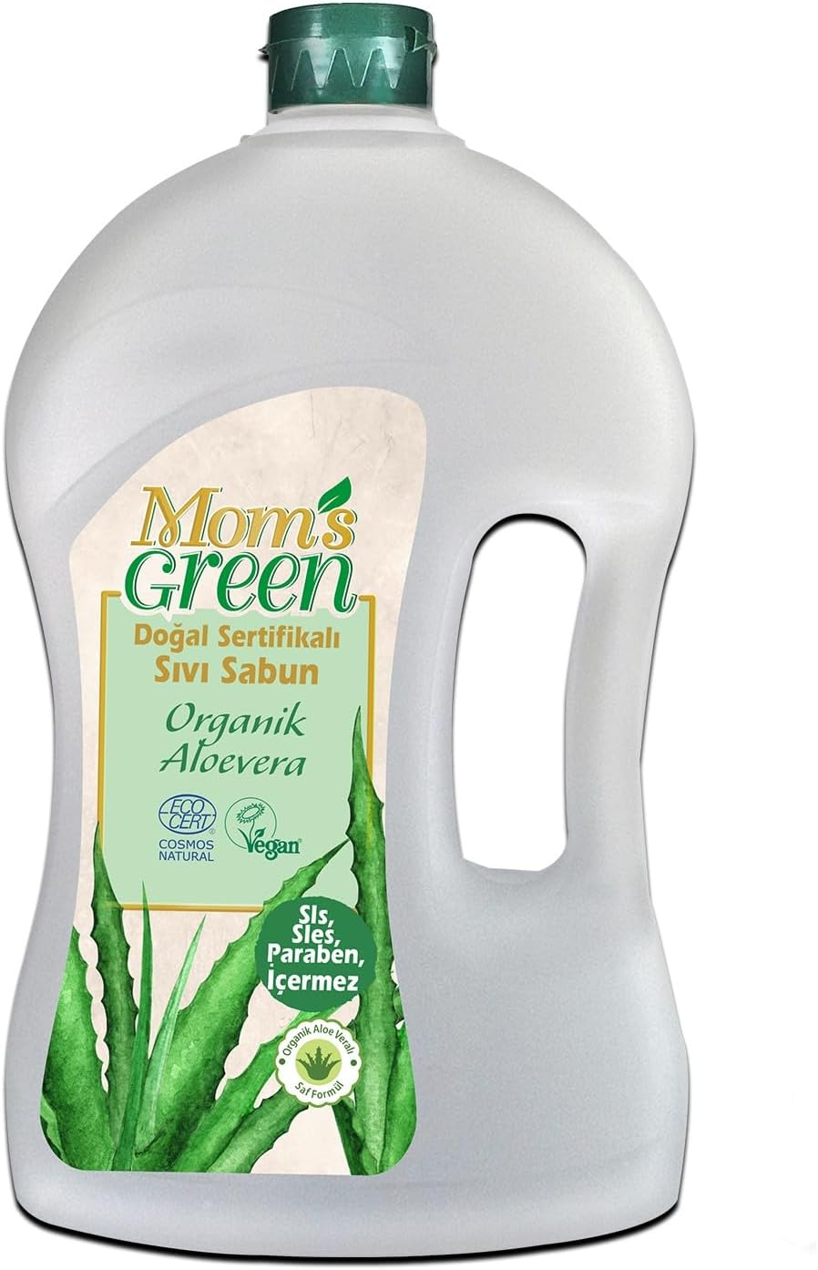 Mom's Green Doğal Sertifikalı Sıvı Sabun - Aloeveralı 1.5 LT EcoCosmos