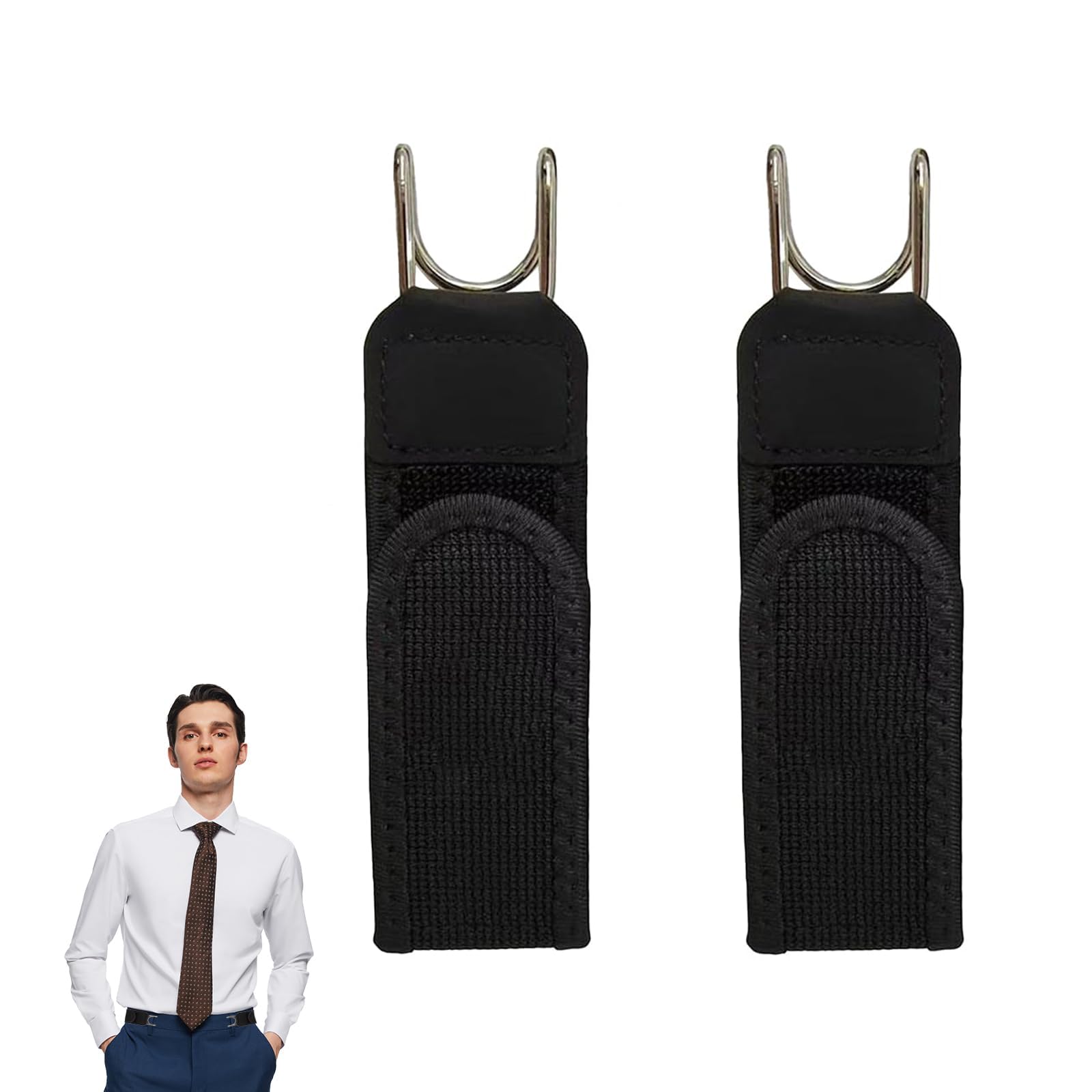 2Pcs Buckle Less Belt for Men, Elastic Belt for Men, No Buckle Belt for Men, Adjustable Metal Hook Design, Secure Tool Retention for Outdoor Work, Professional Minimalist Accessories-image-25