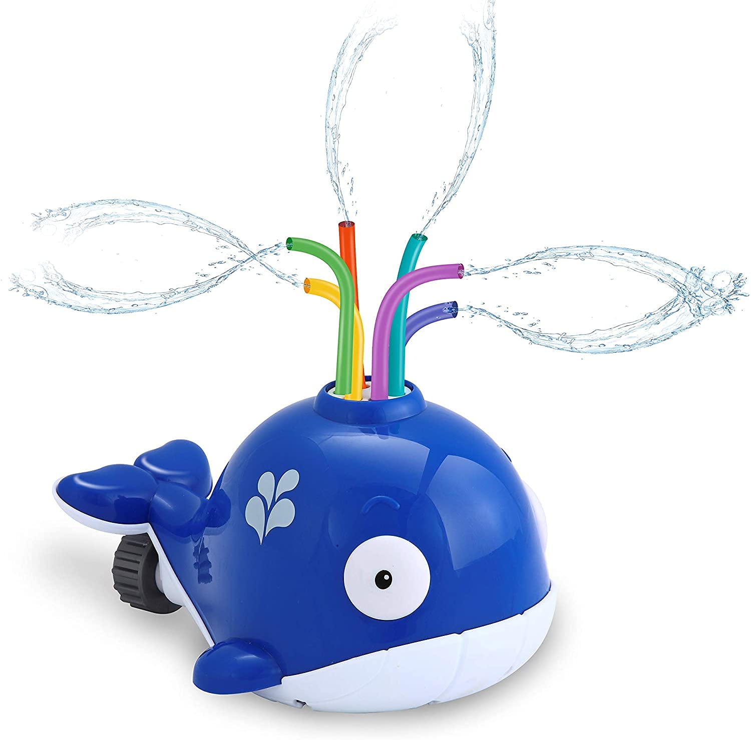 NEOWOO Splash Whale Yard Water Sprinkler Lawn Sprinkler for Kids Outdoor Sprinkler Toy