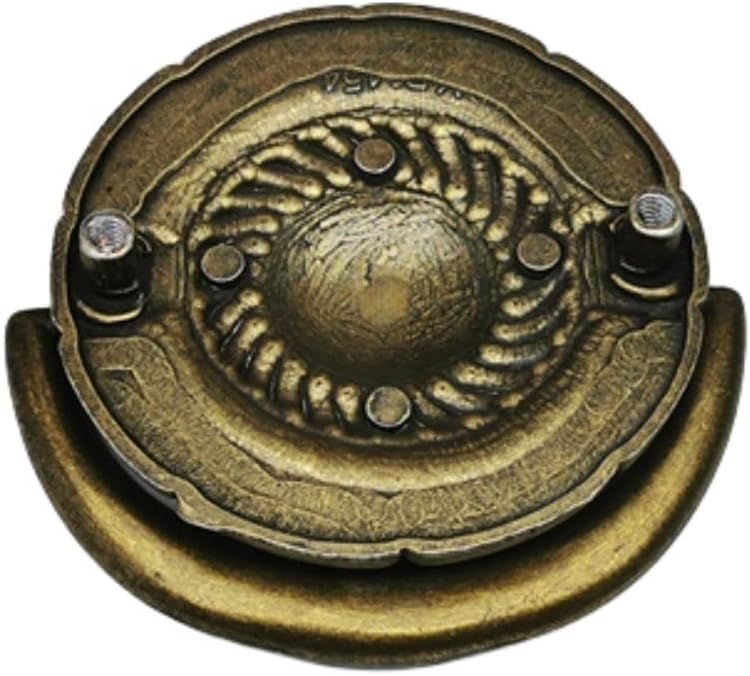 Antique Brozne American European Antique Round Hanging Pulls Zinc Alloy Handle TV Cabinet Drawer Cabinet Door Handle Clothes Shoes Wine Cabinet Solid Single Hole Knob Length 73mm (10)