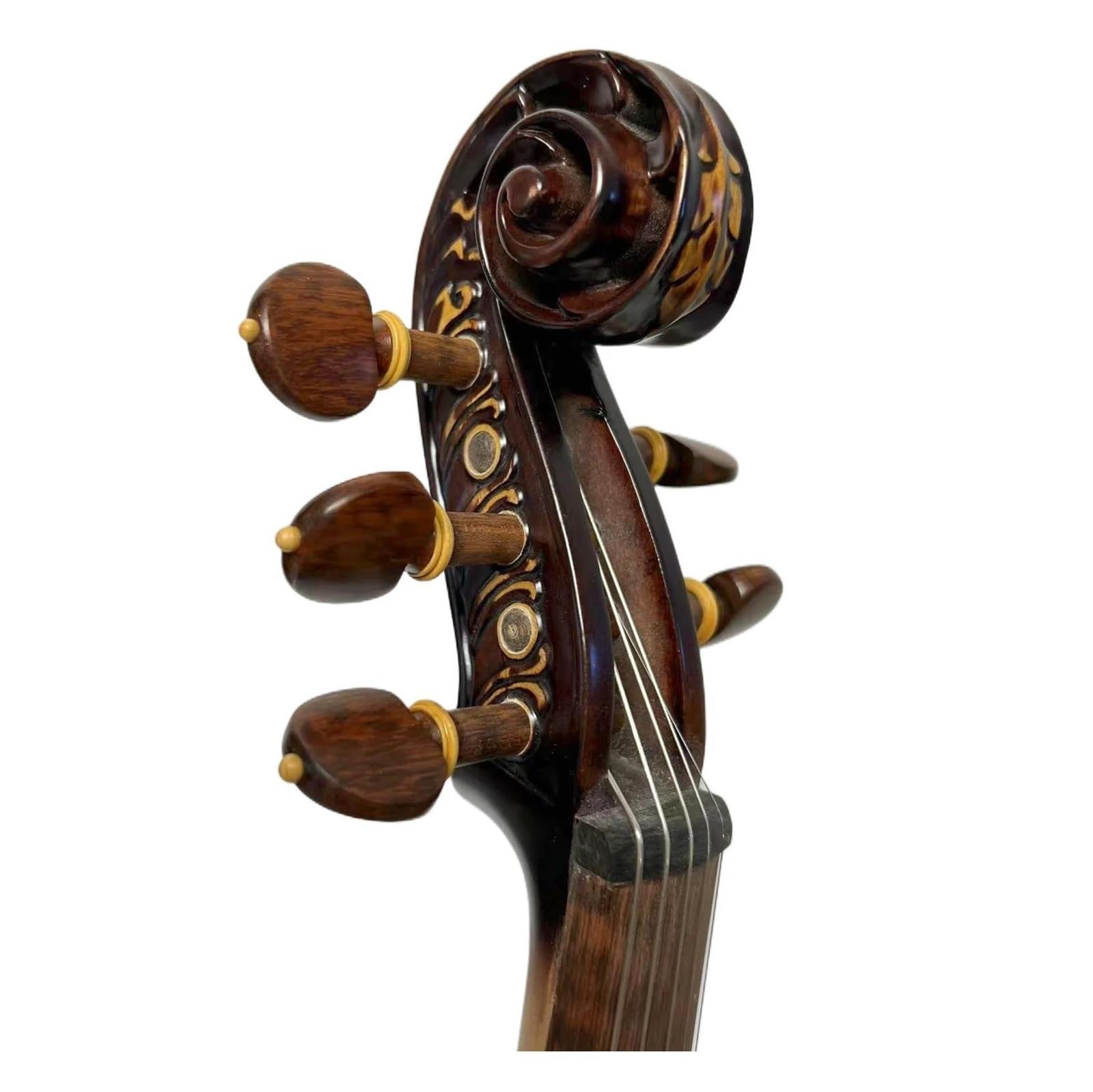Violín 4/4 De 5 Cuerdas Con Mástil De Arce Y Tablero Flameado Instrumento De Interpretación Instrumento De Violín(3/4)