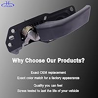 Vista 7 de Kit de reparación de manija de puerta interior (par) compatible con Chevy Silverado GMC Sierra 1500/2500 HD / 3500 HD 2007-2014 compatible con Chevy