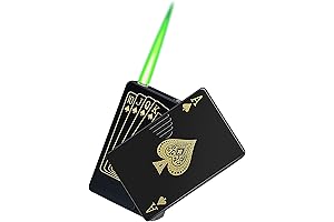 Green Flame Ace Card Cow Lighter