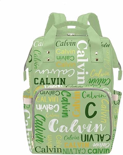 Miniatura 4 de InterestPrint Bolsa de pañales con nombre, mochila personalizada para hombres y mujeres, Color 17, Mochilas Daypack