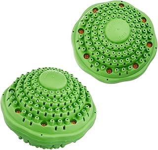 Irisana - Pod para Lavadora - Pack de 2 - Verde - Duración hasta 1000 Lavados - Bola Ecológica para Limpiar sin Detergente ni Suavizante