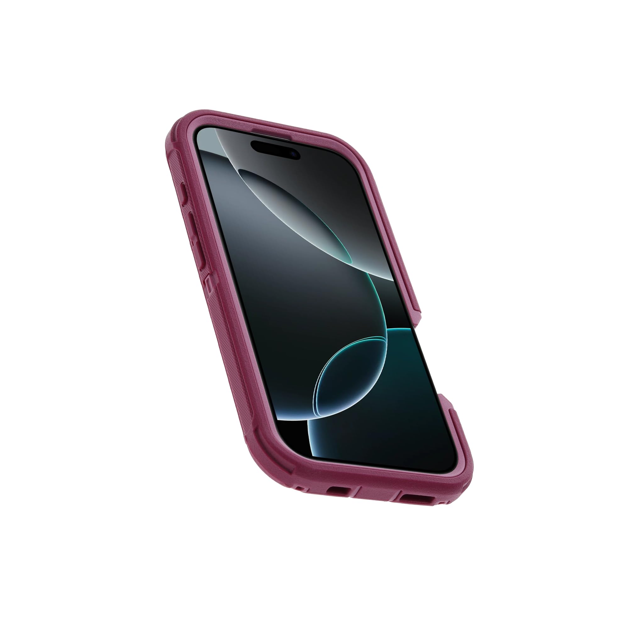 OtterBox Defender Series MagSafe Hülle für iPhone 16 Pro, stoßfest, sturzsicher, extrem robust, Schutzhülle, 7X getestet nach Militärstandard, Rot