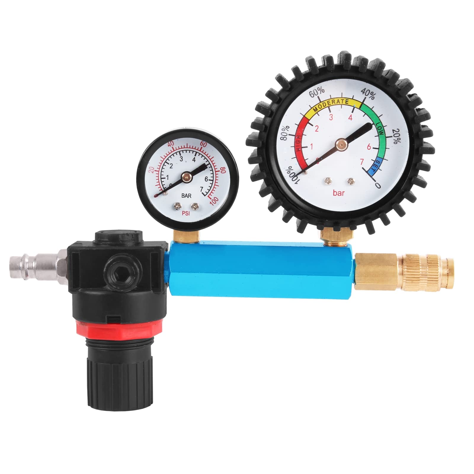 TECPO Probador de compresión profesional para motores de pérdida de presión, compatible con motores diésel y de gasolina