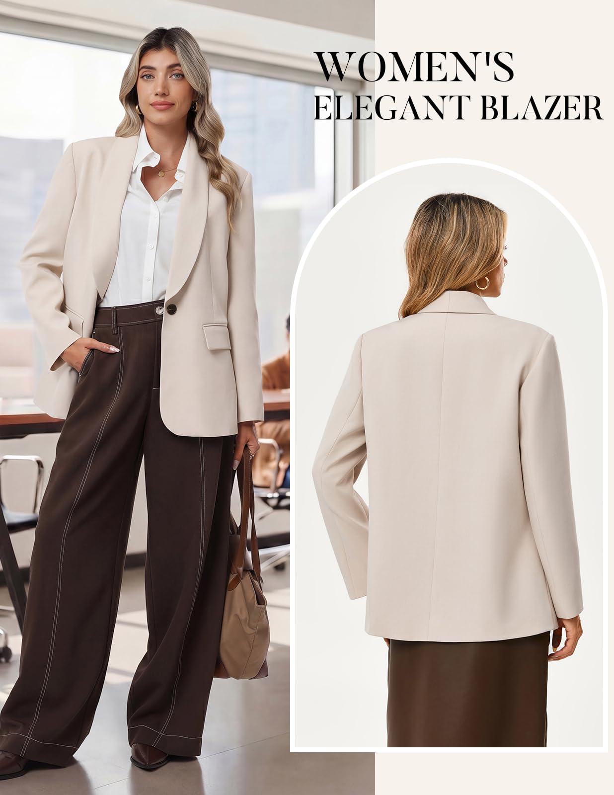 GRACE KARIN Blazer Femme Élégant