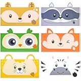 Ceiba Tree 24 Pcs Letter Writing Stationery Paper Set Woodland Animal Design Greeting Cards with Envelopes for Kids Classroom Birthday Party