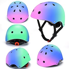 ArgoHome Toddler Kids Bike Helmet Set - Adjustable Cycling Helmet with Knee, Elbow Pads & Wrist Guards Sport Protective Gear Little Kid
