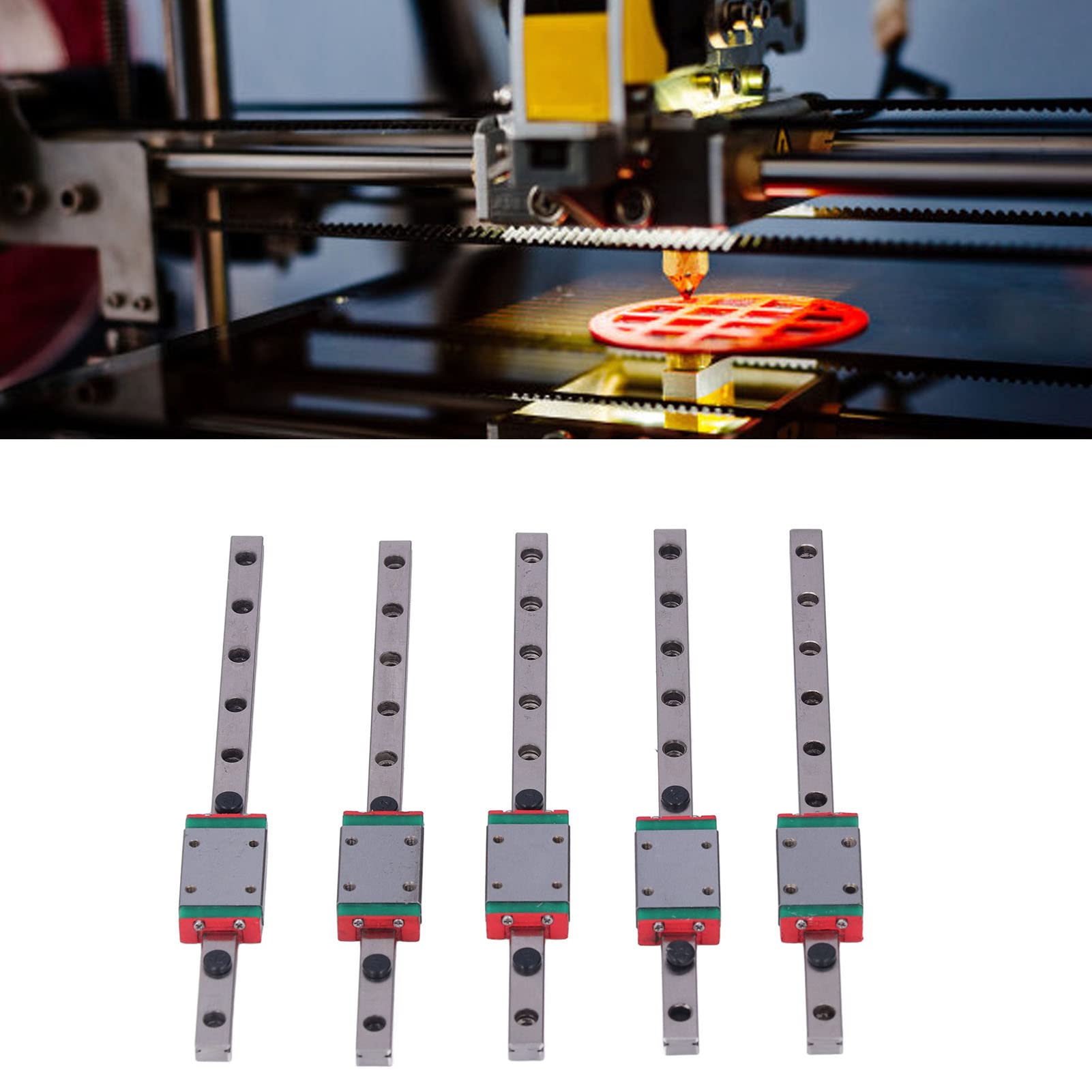 MGN7 prowadnica liniowa stal łożyskowa do gładkiego drukowania 3D drukarka 3D model V0.1 - zestaw 5 szyn 150 mm