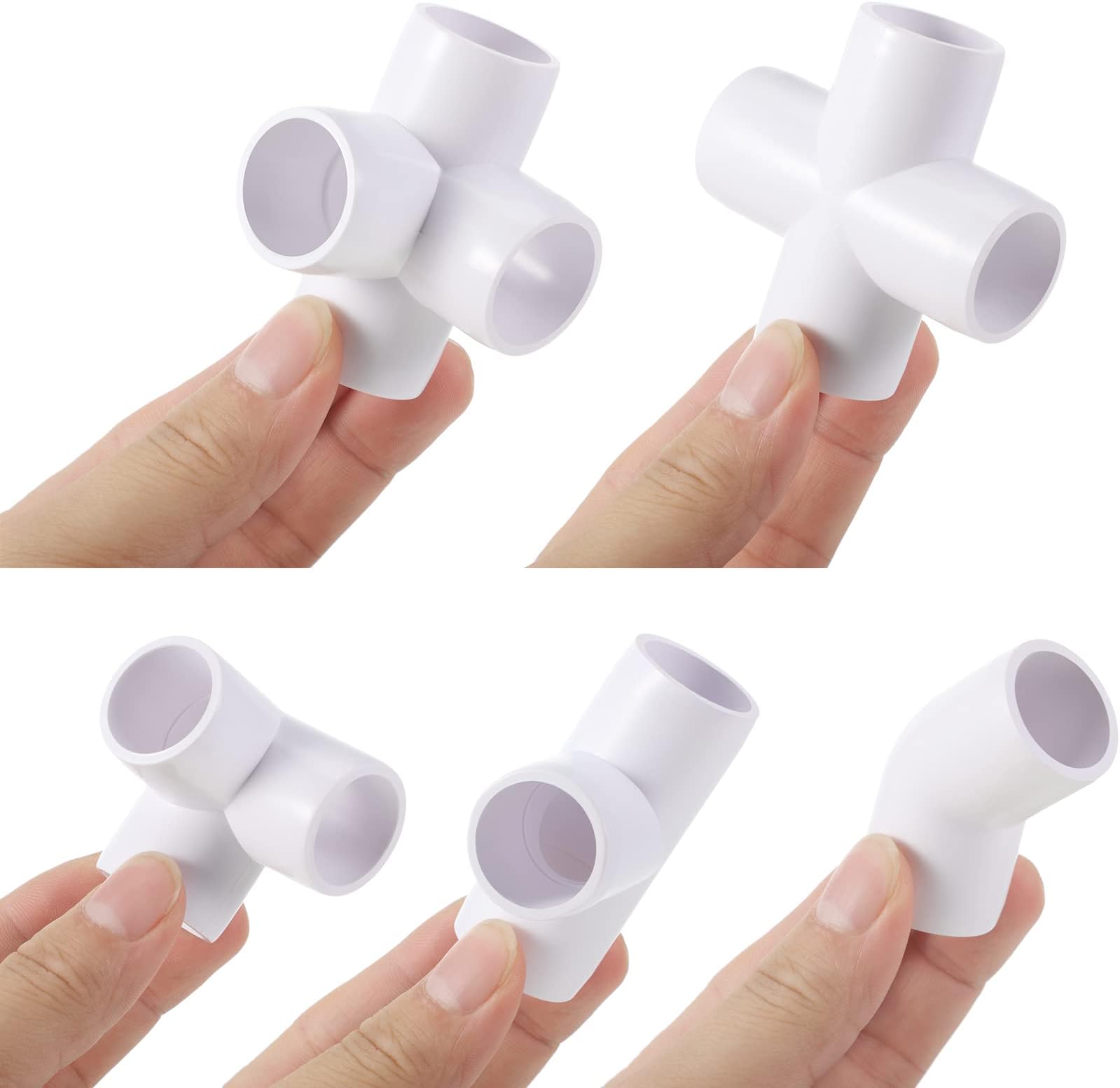 PVC Adjustable joint fitting 1" (Furniture Grade White)